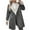 Dark Gray, variant on Patlollav Womens Winter Warm Composite Plush Button Lapel Collar Jacket Outwear Coat