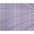 thumbnail image 3 of oneOone Tissu Polyester Lycra Multicolore Rayé Décor Tissu Imprimé BTY 56 Pouces de Large, 3 of 3