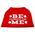 thumbnail image 1 of Be Thankful For Me Screen Print Shirt Red M (12), 1 of 1