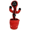 thumbnail image 4 of SHAR Electric Stuffed Toy Innovative Cute Dancing Singing Recording Luminous Toy Holiday Birthdays GiftTriangular Face, 4 of 20