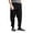 Black, variant on Men's Fleece Jogger Sweatpants with Pockets MJ13121 - Charcoal - Large