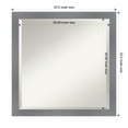 thumbnail image 6 of Amanti Art Edwin Grey Beveled Wood Wall Mirror 22.5 x 22.5 in., 6 of 10