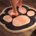 thumbnail image 5 of Matsuzay Alfombrilla de interior, alfombrilla de baño antideslizante, alfombrilla de felpa con huella de gato de dibujos animados para baño, Decoración del hogar Numero 3 Matsuzay HA028414-03, 5 of 5