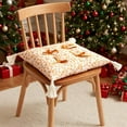 thumbnail image 4 of CREATITOY Bow Themed Christmas Tea Chair Cushion Soft Comfortable Bow Decoration Festive Design Perfect for Home Tea Chair Sofa Decor and Holiday Seating Supply, 4 of 6