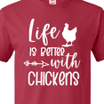 thumbnail image 4 of Inktastic Life is Better with Chickens T-Shirt, 4 of 5