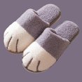 thumbnail image 2 of Zapatillas de casa con diseño de pata de gato para mujer y hombre, lindas zapatillas de animales, zapatillas de invierno para interior Wdftyju Tenis De Mujer Tenis De Hombre, 2 of 5