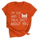 thumbnail image 1 of Tops de verano Regalos para hombre y mujer Camiseta de verano con estampado de letras Blusa de manga corta Pompotops hfajkhk134500, 1 of 7