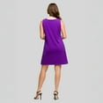 thumbnail image 2 of 24seven Comfort Apparel Womens Round Neck Sleeveless A-Line Mini Shift Dress, 2 of 4