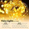 thumbnail image 3 of DYstyle 33ft 66ft 100LEDs Copper Wire String Lights USB Powered LED Twinkle Fairy Lights for Wedding Party Home Christmas Decoration, 3 of 7