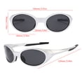 thumbnail image 5 of Running Sunglasses for Women,Golf Sunglasses for Men,Polarized Sports Sunglasses Mens UV400 Protection Mirror Lenses Oval Frame Sun Glasses(Grey), 5 of 9