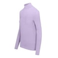 thumbnail image 2 of M&M SCRUBS Women's Long Sleeve Turtle-Neck T-Shirt Under Scrub (Lavender, Medium), 2 of 5