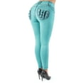 thumbnail image 6 of Fashion2Love Women's Plus / Juniors Size Colombian Design Butt Lift Mid Waist Skinny Jeans, 6 of 8
