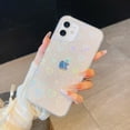 thumbnail image 2 of Funda de teléfono transparente con patrón de corazón de amor y láser degradado a la moda para iPhone 13 11 12 14 Pro Max X XS XR 7 8 Plus SE2 parachoques a prueba de golpes Tan Jianjun unisex, 2 of 2