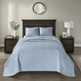 thumbnail image 4 of Home Essence Vancouver Solid Reversible Bedspread Set, Blue, Twin, 4 of 12
