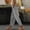 Gray, variant on Juslio Linen Pants Women with Pockets Button Casual Comfortable Elastic Waist Straight Pants