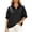 Black_#06, variant on Sewkxo Womens Polka Dot Jackets Half-Zip Windbreaker Jacket Stand Collar Drawstring Hem Outerwear Trendy Casual Coats,Green S