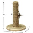 Catry Cat Scratcher Clearance Cat Scratching Post Made with Seagrass with Teaser Toy Size 10"*10