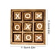 thumbnail image 4 of Juego de tres en raya de madera | Juego de mesa clásico de tres en raya para niños | Juego de estrategia educativo para niños | Juegos de fiesta familiares para viajes en interiores, 4 of 5