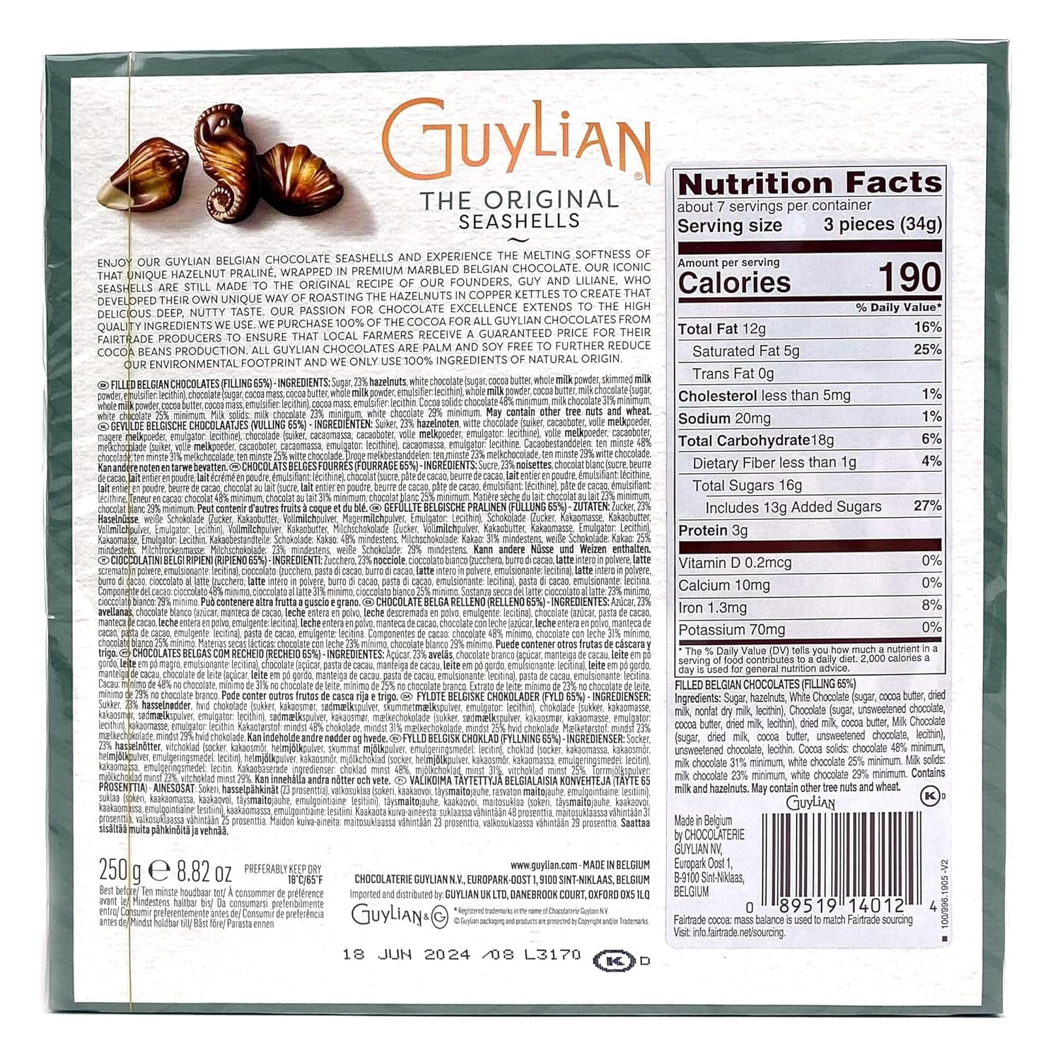 Guylian Guylian  Chocolates, 8.82 oz