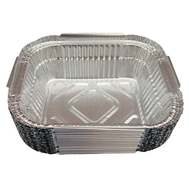Sartenes De Aluminio Sartenes De Papel Desechables Sartenes De Papel De Aluminio Para Cocinar 20Pcs_410ml Sunnimix bandejas de aluminio para hornear