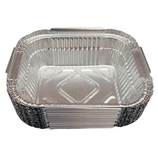 Sartenes De Aluminio Sartenes De Papel Desechables Sartenes De Papel De Aluminio Para Cocinar 20Pcs_410ml Sunnimix bandejas de aluminio para hornear