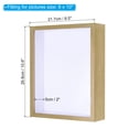 thumbnail image 2 of Uxcell 8x10 inch Shadow Box Frame Wood Dried Flower Display Stand Floating Photo Frame Natural Color, 2 of 5