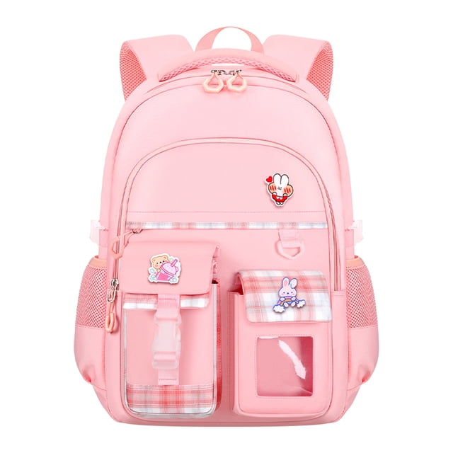 Backpacks For Girls With Laptop Compartment And Two Bottle Pockets For School Use 15.6 In Laptop Fit