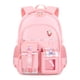 thumbnail image 2 of Mochila grande con compartimento para portátil - mochila escolar de poliéster resistente, bolsillos para botellas de agua, correas ajustables para adolescentes, universidad, viajes y senderismo, 2 of 5