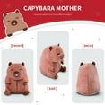 thumbnail image 4 of Niuniu Daddy 13" 5 in 1 Capybara Stuffed Animals Family Set Mommy Capybara Plush with 4 Babies Toys Plush for Girls Boys Adults with Christmas Birthday Party Presents Gifts, 4 of 10