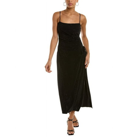 Halston Womens Hanna Polyester Gown, 8, Black