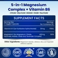 thumbnail image 2 of Magnesium Complex Supplement 420mg - Vitamin B6 | 5-in-1 Magnesium Supplement for Women & Men | USA Made Magnesium for Sleep Support - 120 Veggie Capsules, 2 of 5