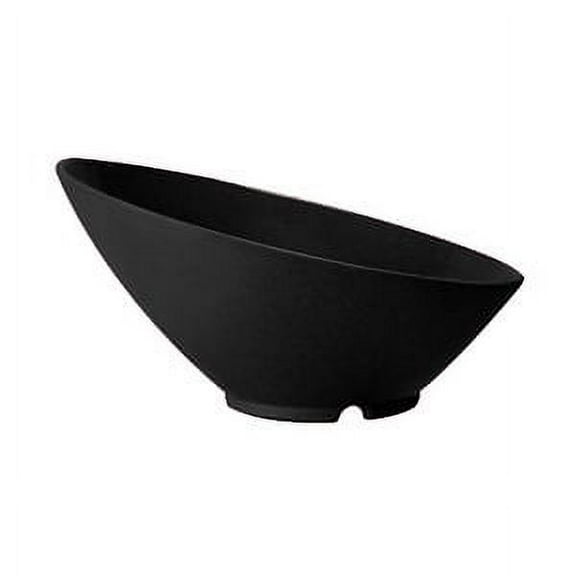 G.E.T. Angled Cascading Serving Bowl for Salads, Snacks and Pasta, 1 Quart / 10", Black