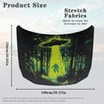 thumbnail image 7 of Uorisanigo Car Hood Cover Elastic Fabrics Spaceship Gorilla Forest Car Hood Cover Protector Portable Easy Installation Covers for Most Automotive Sedans Trucks Pickup SUVs, 7 of 7