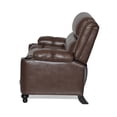 thumbnail image 6 of Noble House Tutherly Faux Leather Oversized Pushback Recliner, Dark Brown and Espresso, 6 of 11
