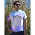 thumbnail image 2 of Go Team New York College 1998 Tie Dye Spiral Men -Image by Shutterstock, Male XX-Large, 2 of 4