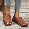 thumbnail image 5 of MLCDZ Slippers for Women Open Toe Bunion Sandals-Orthopedic Bunion Corrector Sandals Wide Width Arch Support Sandals Indoor Outdoor Soft Slides Flat Ankle Beach Shoes Roman Loafers Sandals Orange 40, 5 of 9
