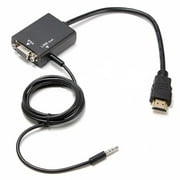 Opolski 1080P HDMI to VGA Multi-Display Video Converter Adapter Cable for PC DVD HDTV