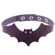 thumbnail image 1 of Pu Leather Bat Wing Collar, Collar Strap Clavicle Necklace--purple-Product code 35657 purple, 1 of 5