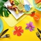 thumbnail image 3 of Juego de Decoración de Fiesta Tropical Hawaiana 108 Piezas ANGGREK Paraguas de Hojas y Flores, 3 of 8