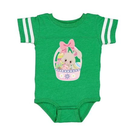 

Inktastic Easter Bunny in Easter Basket with Eggs Gift Baby Girl Bodysuit