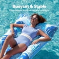thumbnail image 4 of 2-Pack Inflatable Pool Floats Mat - XL Pool Floaties Adults Size with Headrest, Sun Tanning Raft Lake Beach Swimming Pool Party Toys Floating Lounge Above Water Keep Cool, 4 of 14