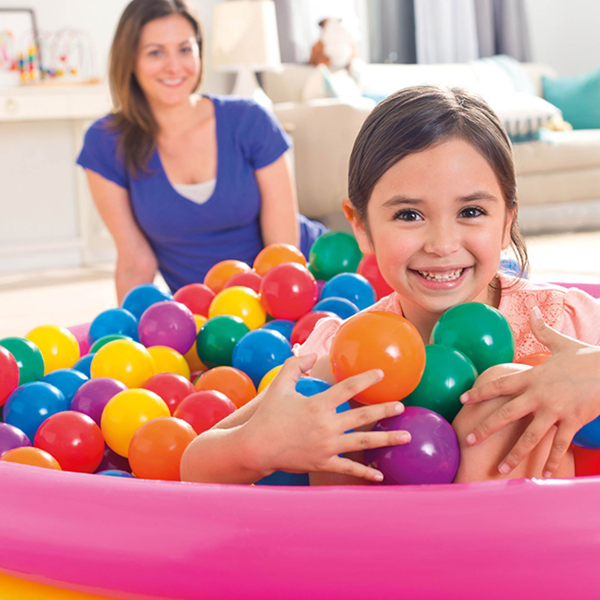 Buy Intex 100Pack Large Plastic MultiColored Fun Ballz For Ball Pits