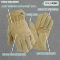 thumbnail image 2 of Wells Lamont 1080L Large Insulated Split Cowhide Winter Leather Work Gloves, 2 of 4