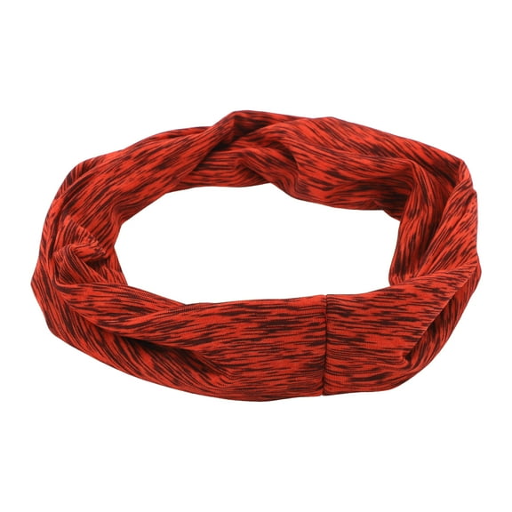 Unique Bargains 1 Pc Breathable Headband for Yoga Black Red