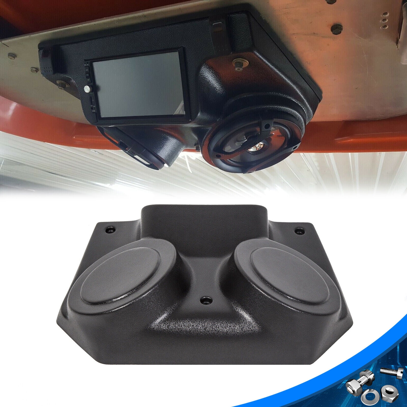 Overhead Stereo Console Radio Cover For Polaris RZR 570 XP 900 Golf
