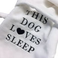 thumbnail image 4 of Pets Dog Soft Cotton White Robe Coral Comfortable Hooded Nightgown Pajamas Thickened Outfits Homewear, 4 of 9