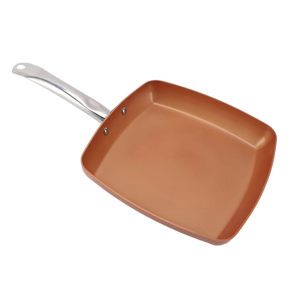 BOKYAN Square Aluminum Frying Pan – Non‑Stick, Dishwasher Safe, Versatile for Gas & Induction, BPA‑Free, Easy‑Clean