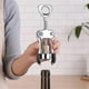 thumbnail image 2 of Wine Bottle Openers, Zinc Alloy Premium Wing Corkscrew Wine Opener With Multifunctional Corks And Caps Bottle Opener, Silver, 2 of 5