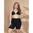 thumbnail image 5 of Beautyin Womens Solid Plus Size Swim Shorts High Waisted Swimsuit Shorts Boyleg Swim Bottoms with 2 Side Pockets Board Shorts, 5 of 7