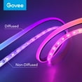 thumbnail image 3 of Govee 6.56ft RGBIC LED Neon Rope Light, Color-Changing Smart Light Strip for Desk, Gaming Setup, WiFi + Bluetooth Control, 3 of 5